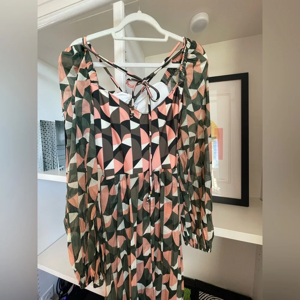 PatBO Beautiful Plitka lace-up dress, Size XL - Picture 7 of 10